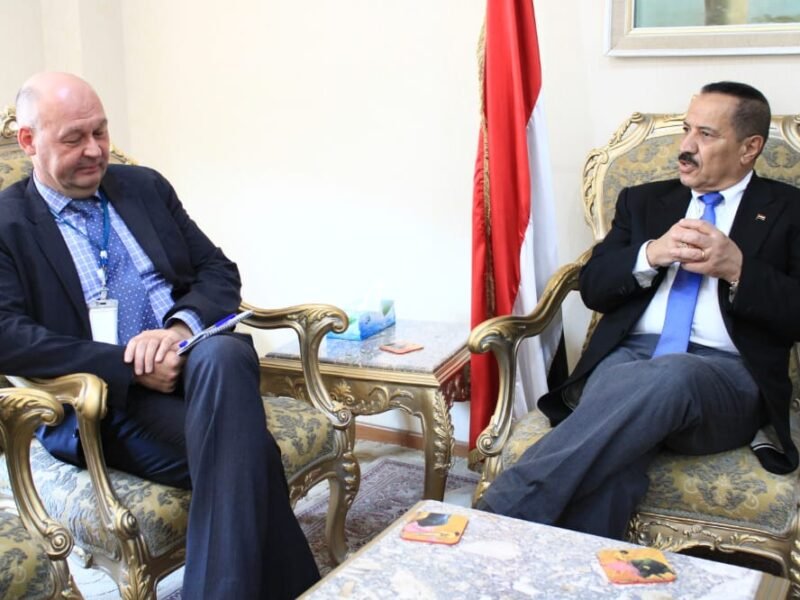 وزير الخارجية يلتقي الممثل المقيم لبرنامج الامم المتحدة الانمائي UNDP