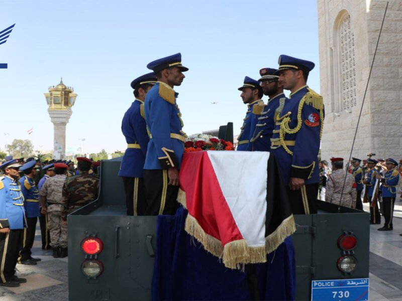 تشييع جثمان وزير الداخلية السابق الفريق عبدالحكيم الماوري بصنعاء