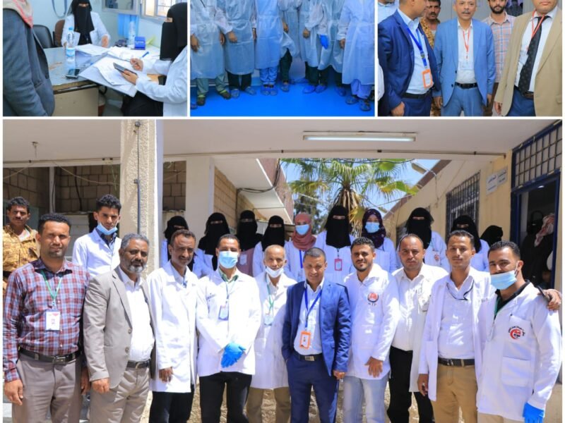 استمرار التسجيل بالمخيم الطبي الجراحي الخيري بمستشفي 22 مايو التعليمي بمحافظة صنعاء .