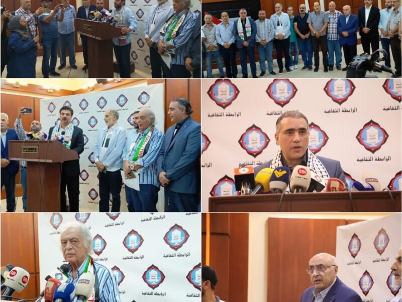 طرابلس : وقفة تضامنية للاعلاميين استنكارا للمجزرة التي ترتكب بحق أهلنا في غزة