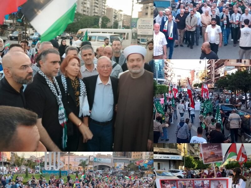 مسيرة حاشدة في طرابلس دعماً لغزة وكل فلسطين